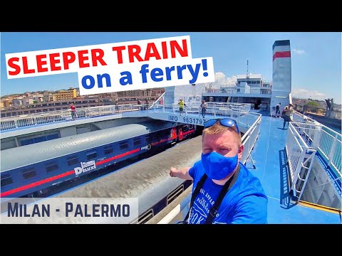 Milan to Sicily by Intercity Notte sleeper train and UNIQUE train ferry crossing (DELUXE cabin)