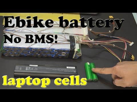 DIY: Home made Ebike 48V battery from laptop 18650 cells without BMS