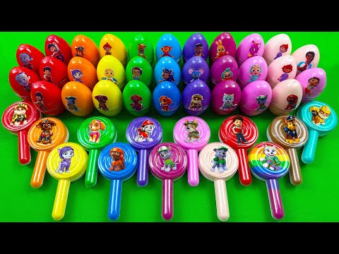 Rainbow Eggs: Finding Hidden Paw Patrol, Cocomelon Clay Inside Mini Eggs Satisfying 💖 ASMR Vibes 🎂💫