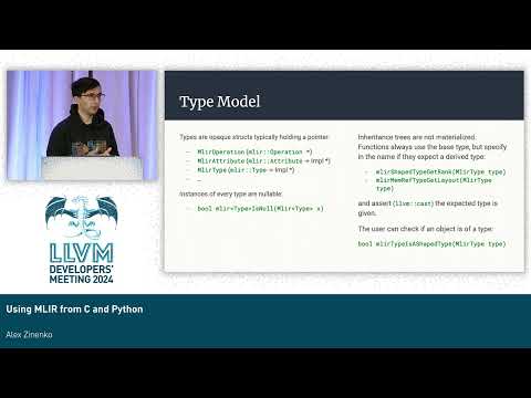 2024 LLVM Dev Mtg - Using MLIR from C and Python