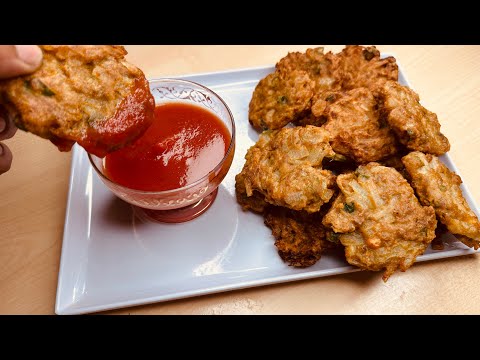 Delicious spicy pakora  with minced meat 