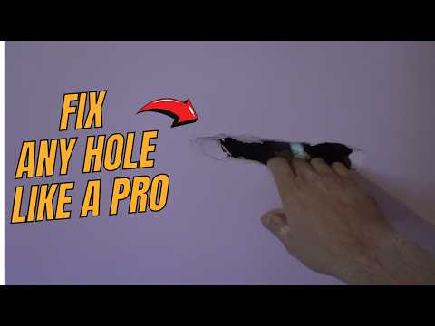 How to patch a hole in wall or ceiling - DIY