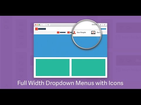 Creating Full Width Dropdown Menus with Icons in Divi