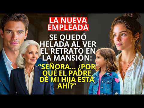 la NUEVA EMPLEADA se quedó helada al ver el RETRATO “señora… ¿por qué el PADRE de mi HIJA está ahí”