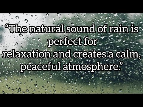 the natural sound of rain perfect for relaxation #asmrrain