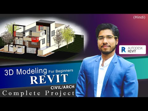 Complete Revit in 2 Hours |AUTODESK Revit Tutorial for Beginners | Complete Project With RENDERING