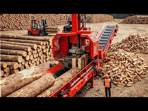 Homemade Firewood Machines at Full Power | Brutal Log-Crushing Builds in Action