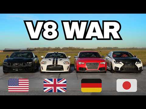 USA vs UK vs Germany vs Japan | Ultimate V8 Track Battle