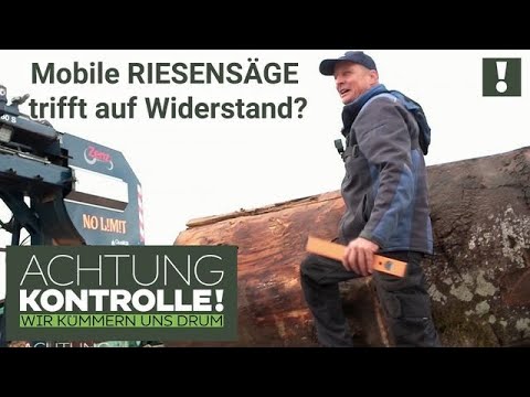 Sägeband ist "ANGEPISST"! 😰 Metallischer Widerstand in RIESEN-Baumstamm? | Achtung Kontrolle