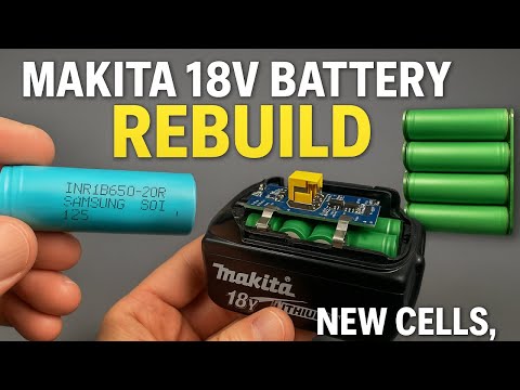 Makita 18V Battery Rebuild — New Cells, New BMS, Full Restoration! (DIY Guide)