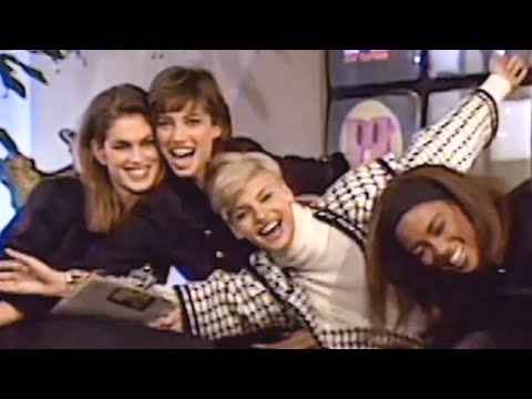 Cindy Crawford ⭐ Interviews The Trinity Supermodels about their Freedom 90' Music Video 🎵📀