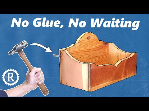 Quick woodworking with the ultra-fast nailed rabbet joint.