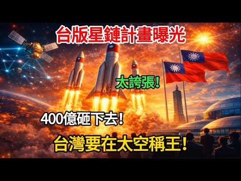400億砸下去！台版星鏈計畫曝光　2029升空震撼全球　台灣要在太空稱王了！
