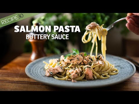 I Love This Easy 20 Minute Lemon Salmon Pasta, A Delicious, Quick Meal!