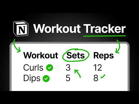 How to Build the Ultimate Workout Tracker in Notion