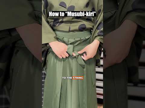 How to Tie "Musubi-kiri" for Hakama