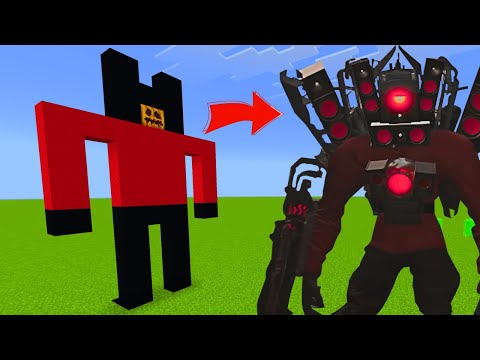 Skibidi Toilet: Titan Speaker Man Addon in Minecraft PE