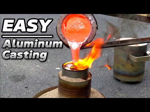 Easiest Way to Cast Aluminum - Surprisingly Easy Diy Aluminum Casting
