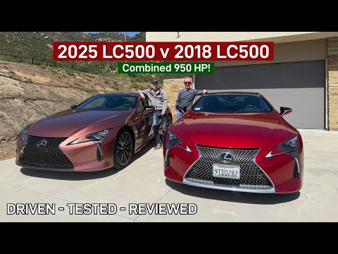 TWO NA V8s, 950 hp! 2025 Lexus LC 500 versus 2018 Lexus LC500