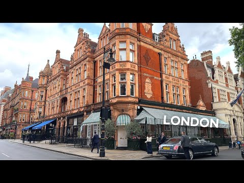 [4K]🇬🇧 London’s Richest Neighborhoods: Kensington Gardens to Mayfair | Candella Tea Room🫖🍰  2025
