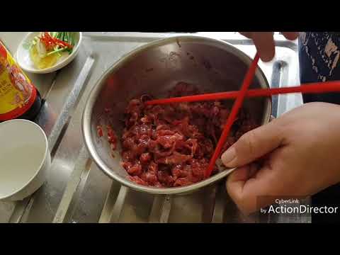 星期一教室,榨菜蒸牛肉