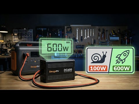Is This The FASTEST Way To Charge Your Power Station on the go? (BougeRV DC600 Review)