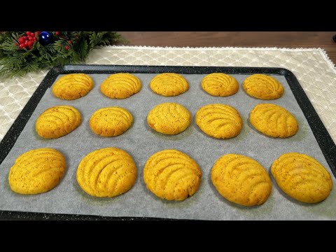 No-Butter Orange  Cookies 🍊 Ready in 20 Minutes!