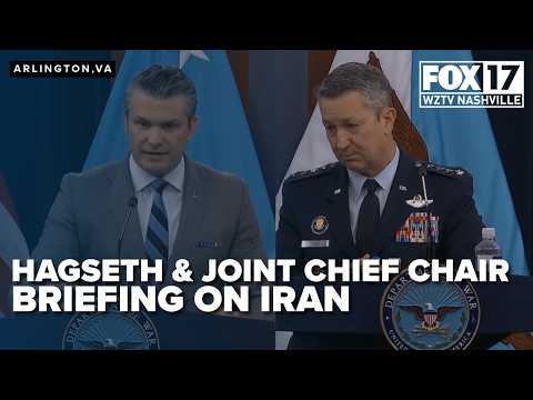 FULL PRESSER: Hegseth, Joint Chiefs Chair hold News Conference amid Iran conflict