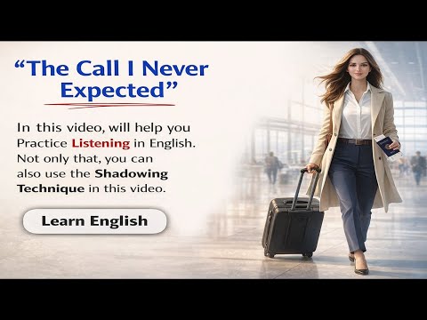Shadowing English Story (A2-B1) | The Call I Never Expected ✈️❤️ | Speak English Confidently