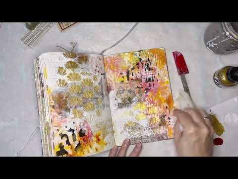 Using Stencils in your Journal—Journal with me full process video