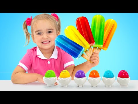 Alice aprende as cores com slimes