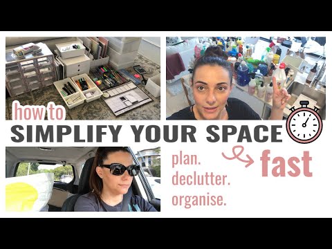 HOW TO SIMPLIFY YOUR SPACE FAST - DECLUTTER & ORGANIZE WITH ME!!! || THE SUNDAY STYLIST