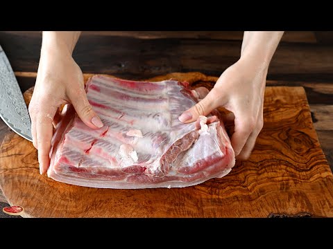This is how pork belly is prepared in a five-star hotel. A special kind of recipe!
