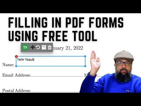 Filling in PDF Forms Using Free Chrome Extension