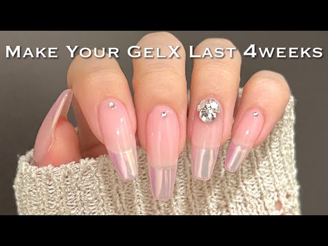 SUB)【Gel Nails】Make your gel-x last 4weeks🌟/ASMR/DIY