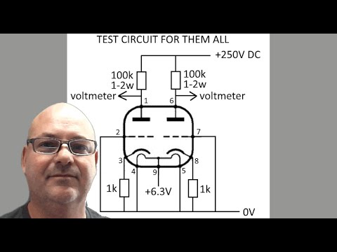 simple tube DC tester ECC81 ECC82 ECC83 explained and compared with AVO VCM163