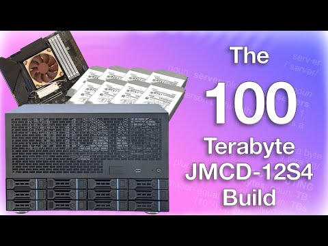 The 100 Terabyte JMCD-12S4 Unraid Server Build