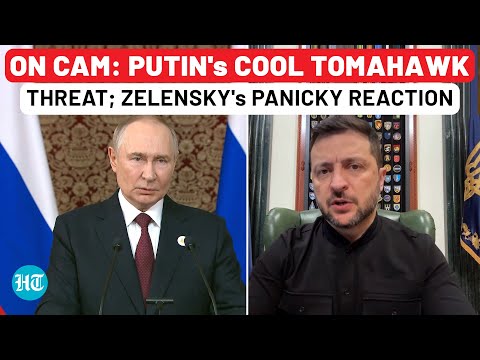 On Cam: Putin's Cool Threat Of Secret Weapon To US Over Tomahawk Missile; Zelensky's Panicky Reply