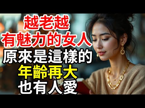 越老越有魅力的女人，原來是這樣的，年齡再大，也有人愛。 #智慧女人 #現代女性#认知升级 #人生感悟 #心态建设 #思维成长 #人生选择 #独立思考 #智慧人生 #人生规划 #目标设定 #长期主义