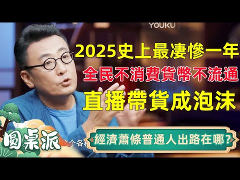2025刷新史上最凄慘一年！全民不消費，直播帶貨成泡沫！經濟蕭條下普通人的出路在哪？！#窦文涛 #马未都 #周轶君 #马家辉 #许子东 #圆桌派 #圆桌派第七季