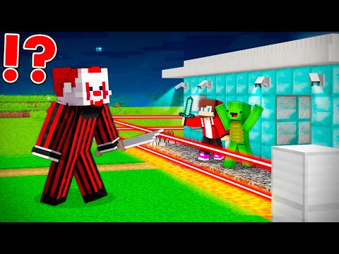 MURDER CLOWN vs Security House in Minecraft - Maizen JJ and Mikey