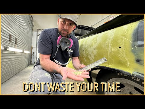 THE most EFFICIENT way to sand body filler | BLK ICE pt.10