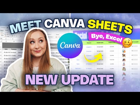 The Beginner's Guide to Canva Sheets | Canva Create 2025 Updates + Tutorial