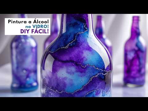 🎨Paint Glass with Alcohol Ink! ♻️ Decorate Without Spending Much! 💖