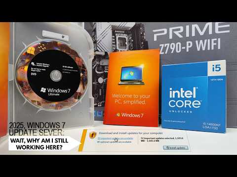 Windows 7 Returns on Modern PC: i5-14600KF Intel CPU,  Z790 motherboard/DDR5 & RTX GPU