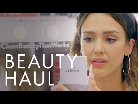 Watch Jessica Alba Do a Beauty Editor's Makeup with All Honest Beauty Products | Beauty Haul |  ELLE