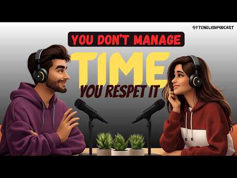 Slow English Podcast | You Don’t Manage Time, You Respect It | easy English conversation