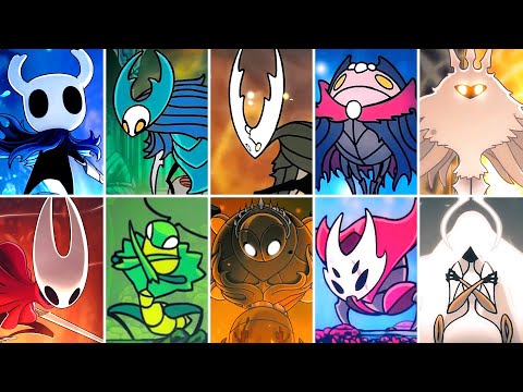 Hollow Knight 1 + Silksong - All Bosses (No Damage)