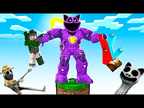 🇺🇦 МАЙНКРАФТ АЛЕ НА ОДНОМУ БЛОЦІ ТИТАН КЕТНЕП У МАЙНКРАФТІ! БАКІ TITAN CATNAP MINECRAFT