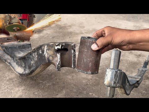 Repair and broken heavy vehicle front axel with intelligent man // repair front wheel broken axel \\